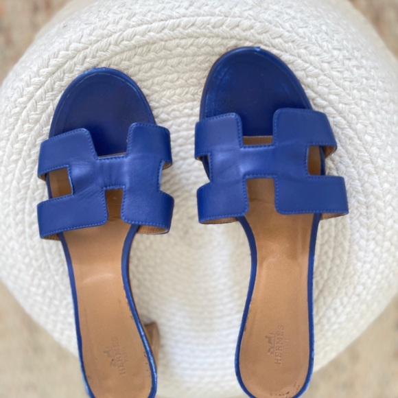 Hermes Oran royal blue sz 39 Authentic - Picture 6 of 6